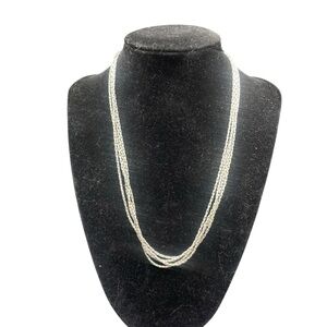 Premier Designs Silver Tone Multi-Strand Necklace